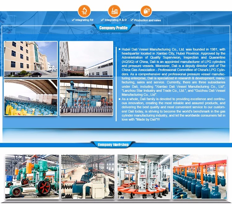 Low pressure seamless steel 48kg lpg gas empty cylinder manufacturers